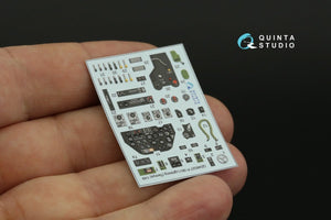 Quinta Studio QD48327 P-38J 3D-Printed &amp;amp; colored Interior on decal paper (Tamiya) 1/48 – image 6