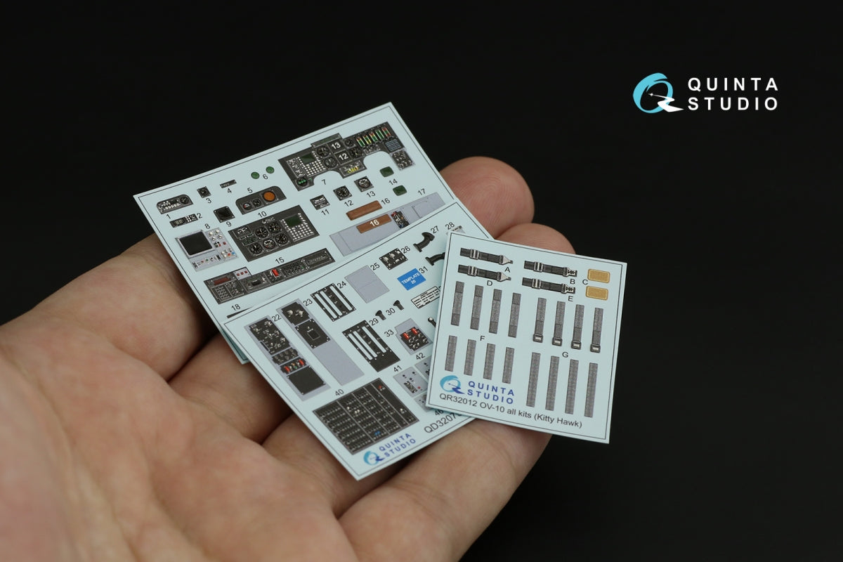 Quinta Studio QD32079 OV-10D 3D-Printed &amp;amp; colored Interior on decal paper (KittyHawk) 1/32 – Bild 3