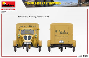 MiniArt 38047 TEMPO E400 KASTENWAGEN 3-WHEEL DELIVERY BOX TRACK 1/35 – image 14