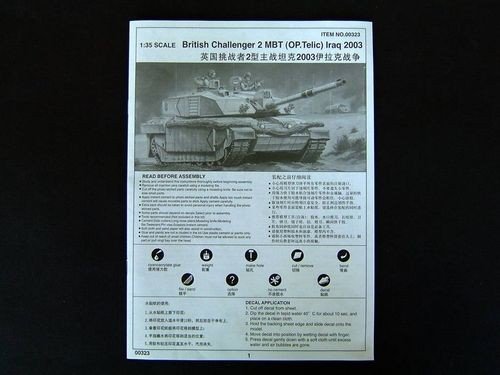 Trumpeter 00323 British Challenger 2 MBT (OP. Telic) Iraq 2003 1/35 – image 17
