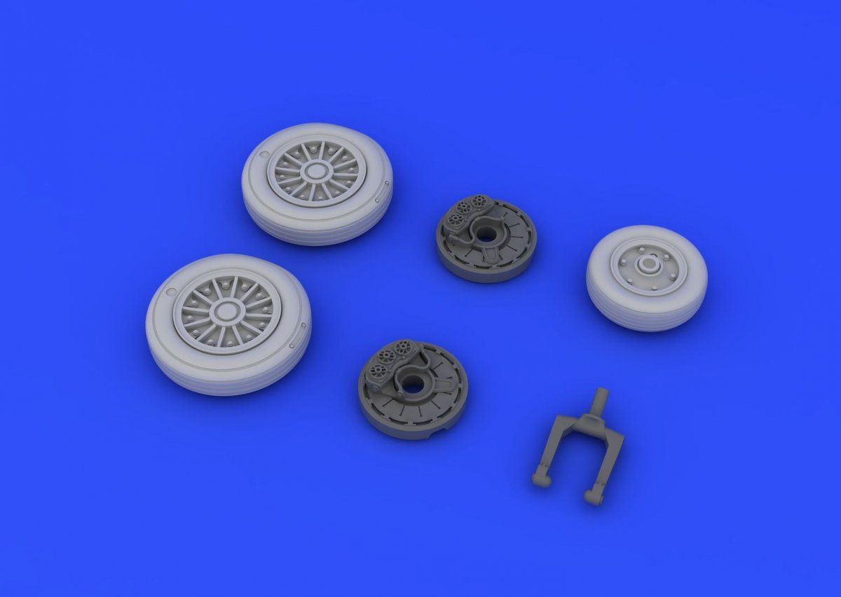 Eduard 648213 A-4E wheels early 1/48 (EDUARD, HASEGAWA) – Bild 4
