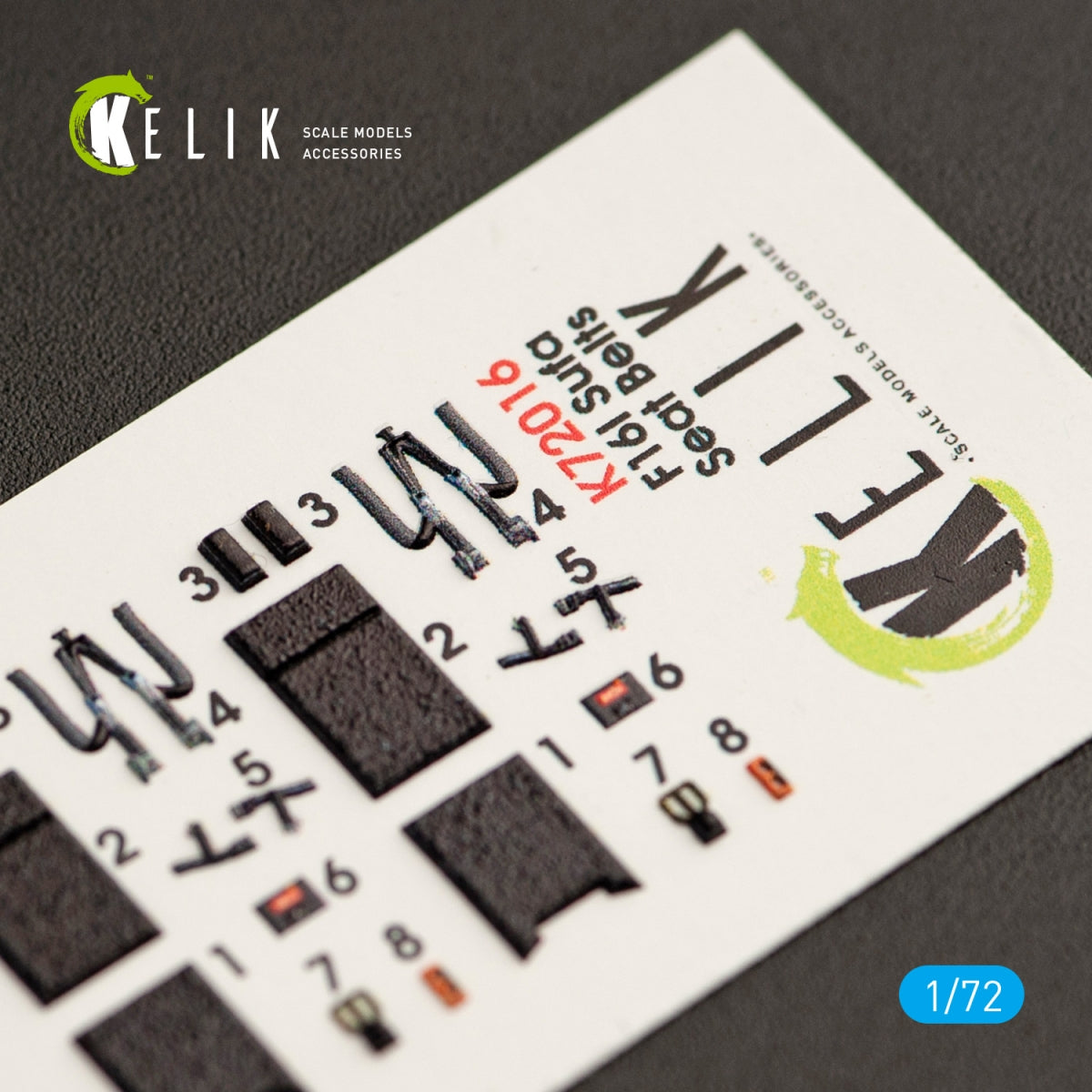 KELIK K72016 F-16I &amp;quot;SUFA&amp;quot; INTERIOR 3D DECALS FOR KINETIC KIT 1/72 – image 2