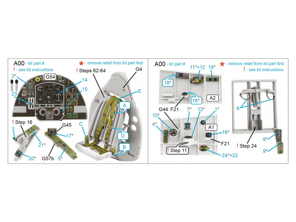 Quinta Studio QD32211 Westland Whirlwind FB Mk.I 3D-Printed &amp;amp; colored Interior on decal paper (Special Hobby) 1/32 – image 2