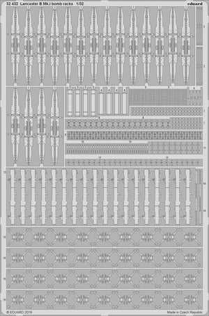 Eduard 32432 Lancaster B Mk. And bomb racks 1/32 HONG KONG MODELS