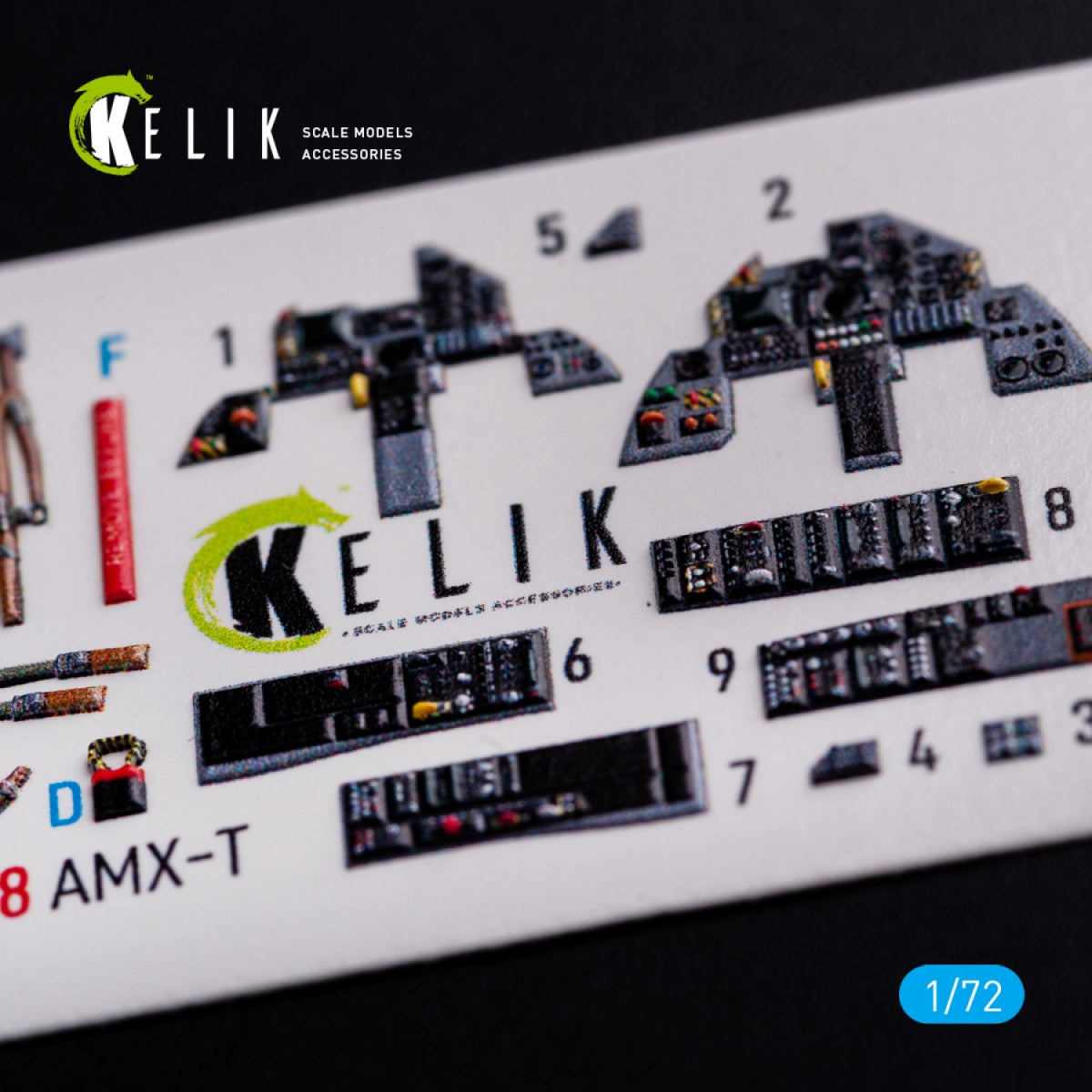 KELIK K72088 AMX-T interior 3D decals for Italeri kit 1/72 – image 6