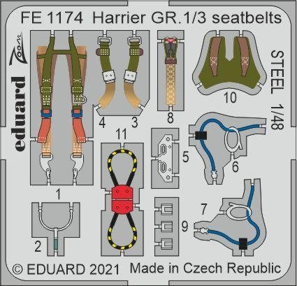Eduard BIG49292 Harrier GR.1 KINETIC 1/48 – obrázek 4