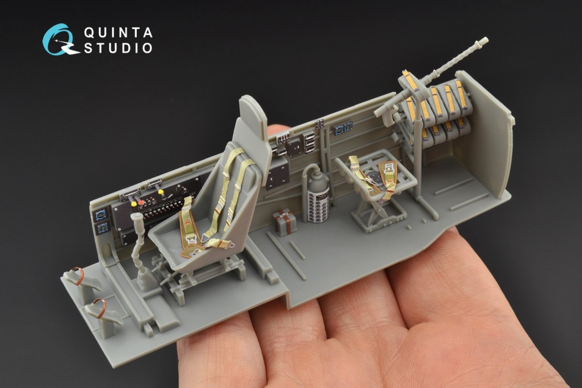 Quinta Studio QD32090 Ju 87B-2/R-2 3D-Printed &amp;amp; colored Interior on decal paper ( Trumpeter ) 1/32 – Bild 3