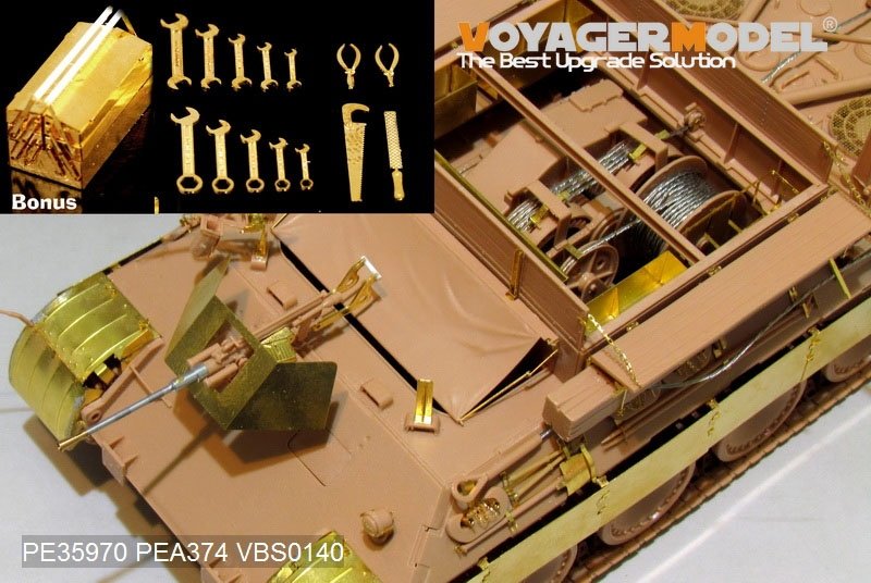 Voyager Model PE35970 WWII German Bergepanther Ausf.A (Late type,Panther G tool holders) Basic For MENG SS-015 1/35 – zdjęcie 20
