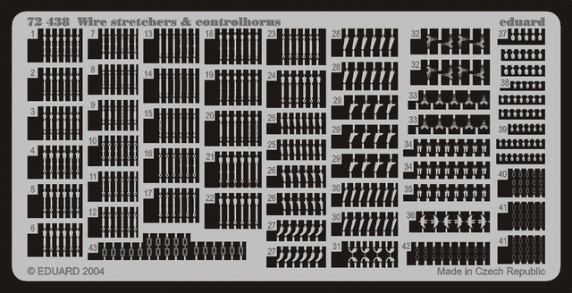 Eduard 72438 Wire Stretchers &amp;amp; Controlhorns 1/72