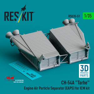 RESKIT RSU35-0051 CH-54A &amp;quot;Tarhe&amp;quot; Engine Air Particle Separator (EAPS) for ICM kit (3D Printed) 1/35 – image 3