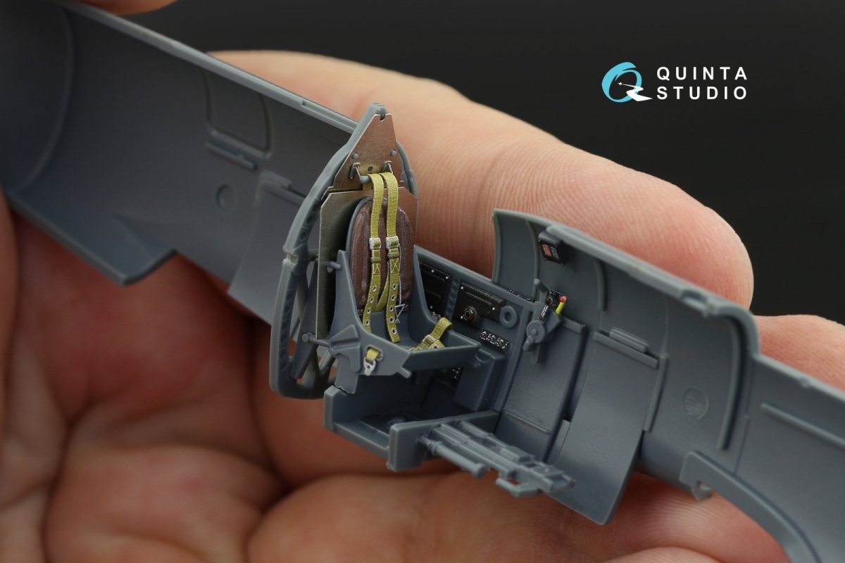 Quinta Studio QD48121 Spitfire Mk.XVI 3D-Printed &amp;amp; colored Interior on decal paper (Eduard) 1/48 – image 10