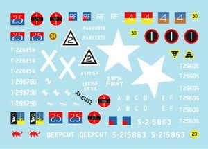 Star Decals 35-C1332 Tanks in Burma. British Sherman Mk V, Sherman Mk V AOP, M3 Lee, M7 Priest HMC. 1/35 – obrázek 2