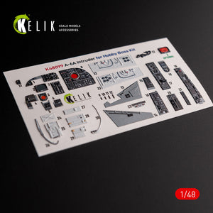 KELIK K48099 A-6A Intruder - interior 3D decals for HobbyBoss kit 1/48 – obrázek 2