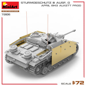MiniArt 72106 STURMGESCHUTZ III AUSF. G, APRIL 1943 ALKETT PROD. 1/72 – image 6