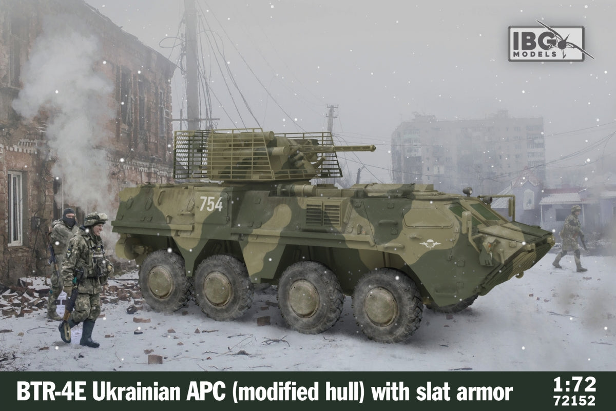IBG 72152 BTR-4E Ukrainian APC (Modified Hull) with Slat Armor 1/72