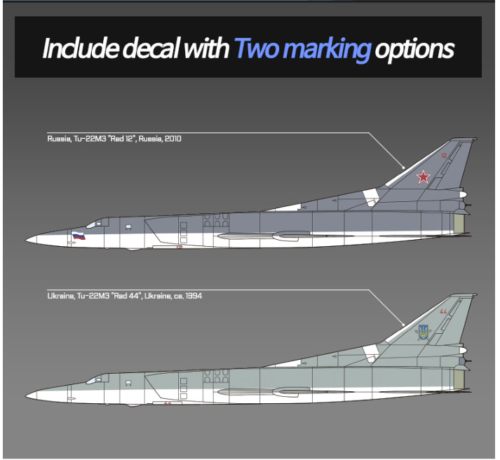 Academy 12636 Tu-22M3 Backfire C 1/144 – image 4