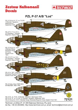 Techmod 72121 - PZL-37A/B Moose (1/72) – image 2