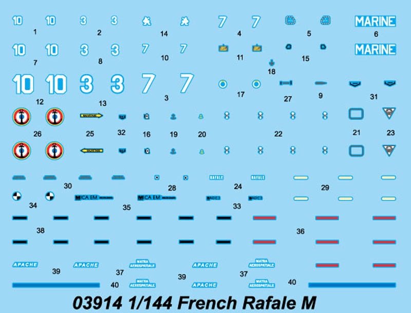 Trumpeter 03914 French Rafale M 1/144 – obrázek 2