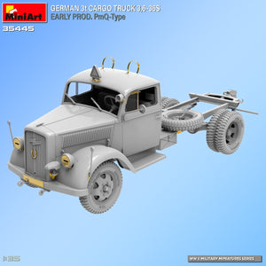 Miniart 35445 GERMAN 3t CARGO TRUCK 3.6-36S EARLY PROD. PmQ-Type 1/35 – obrázek 12