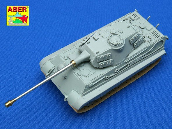 Aber 72L-36 8,8 cm KwK 43L/71 German tank barrel for Tiger II early Porsche turret 1/72 – obrázek 5
