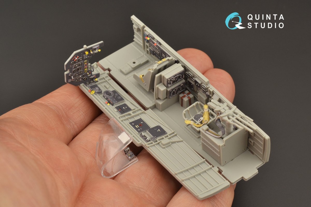 Quinta Studio QD48207 Ju 87D/G 3D-Printed &amp;amp; colored Interior on decal paper (Italeri) 1/48 – image 7