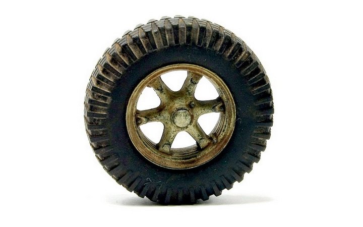 ET Model ER35-004 Roues de route lestées de type 1 pour Sd.Kfz.7 allemand de la Seconde Guerre mondiale, pour DRAGON/TRUMPETER au 1/35