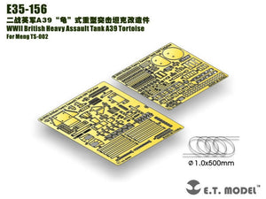 ET Model E35-156 WWII British Heavy Assault Tank A39 Tortoise (For Meng TS-002) (1/35)