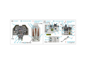 Quinta Studio QD48500 P-51B late/P-51C Late 3D-Printed colored Interior on decal paper (Eduard) 1/48 – immagine 2