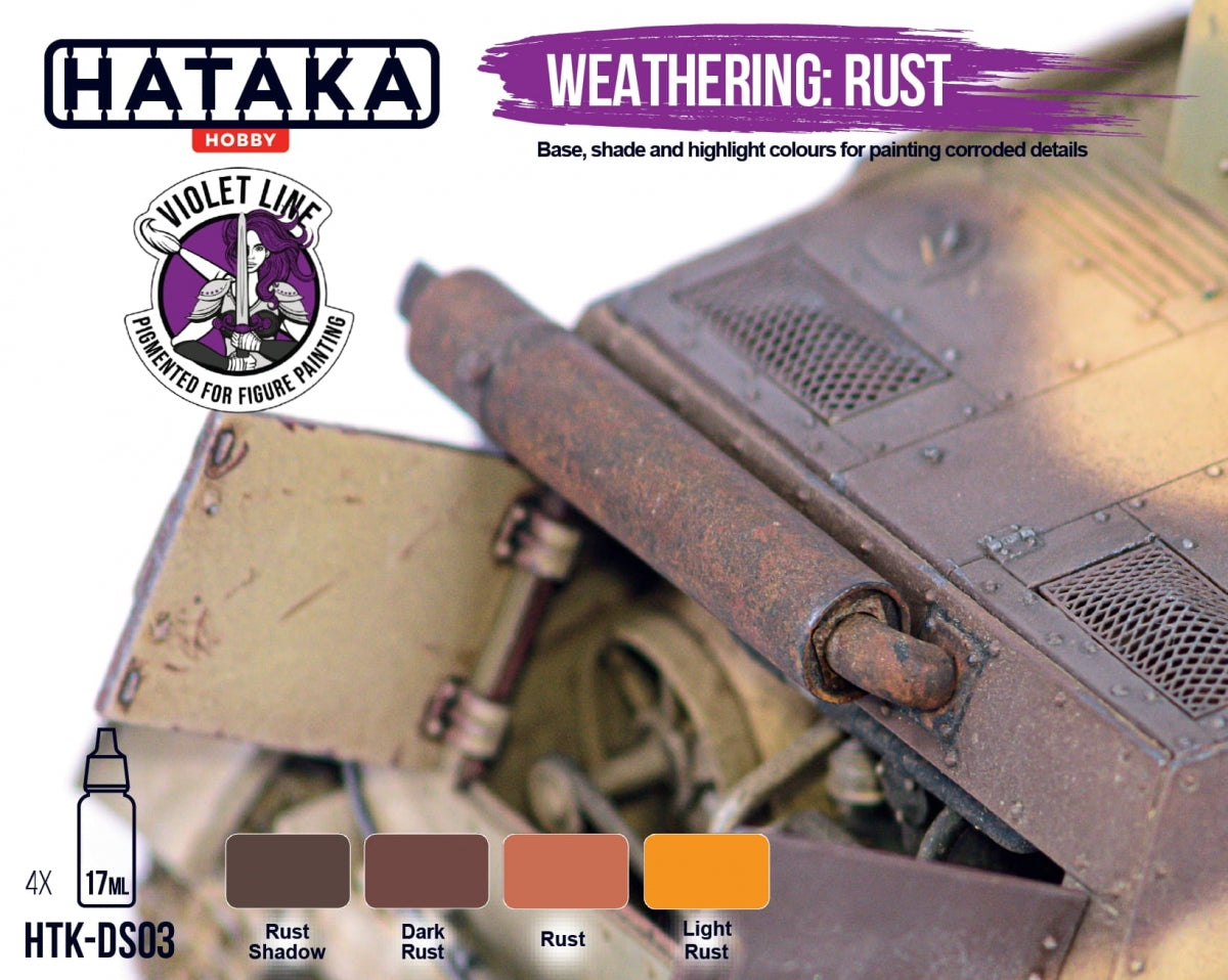 Hataka HTK-DS03 Weathering: Rust 4x17ml – image 3