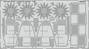 Eduard 491450 B-24J cockpit &amp;amp; engines HOBBY BOSS 1/48 – immagine 2