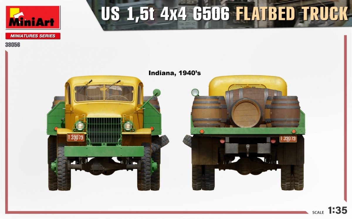 MiniArt 38056 US 1.5t 4×4 G506 FLATBED TRUCK 1/35 – image 3