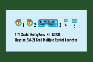 Hobby Boss 82931 Russian BM-21 Grad Multiple Rocket Launcher 1/72 – image 4