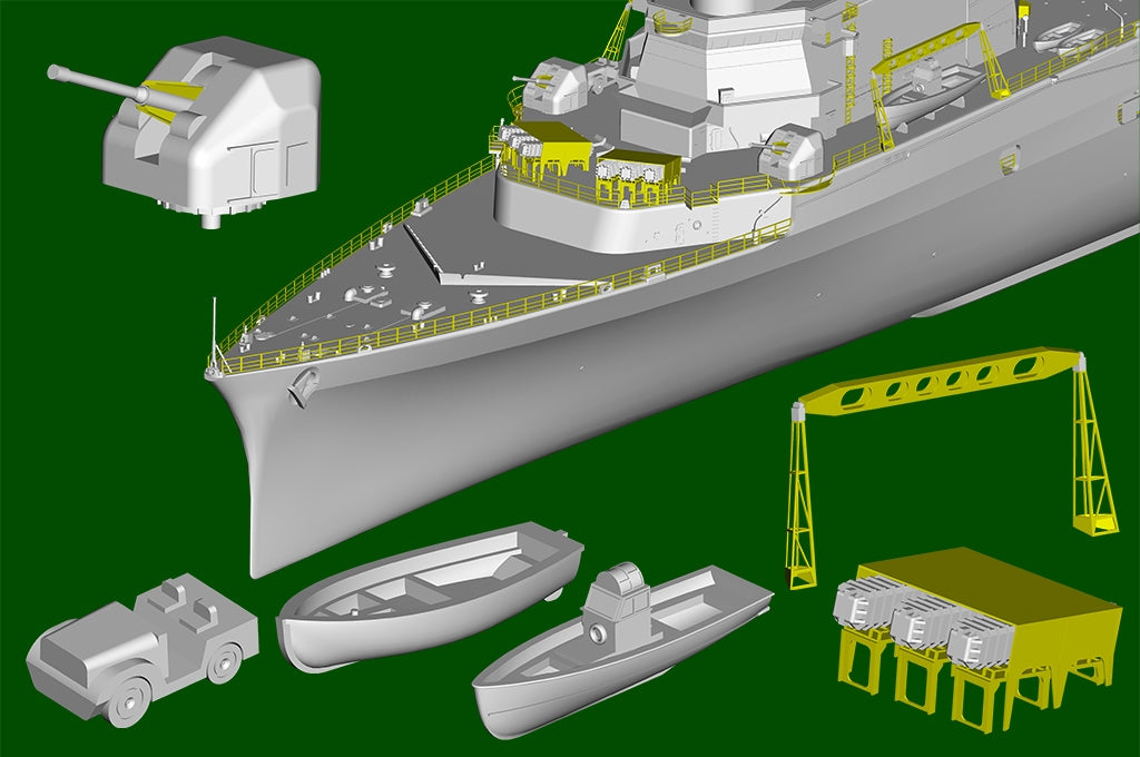 Trumpeter 05635 French Navy Helicopter Cruiser Jeanne dArc 2008 1/350 – image 14