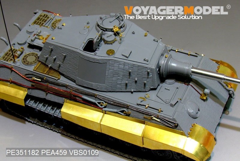Maquette Voyager PE351182 Char King Tiger allemand de la Seconde Guerre mondiale (tourelle Hensehel) (pour kit DRAGON/ZVEZDA) 1/35 – image 12