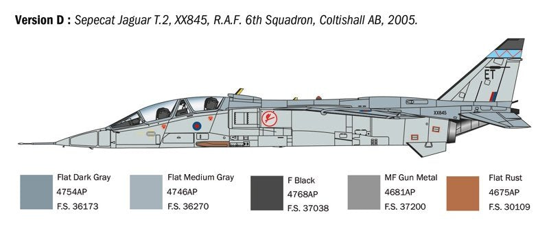 Italeri 1470 Jaguar T.2 RAF Trainer 1/72 – obrázek 7