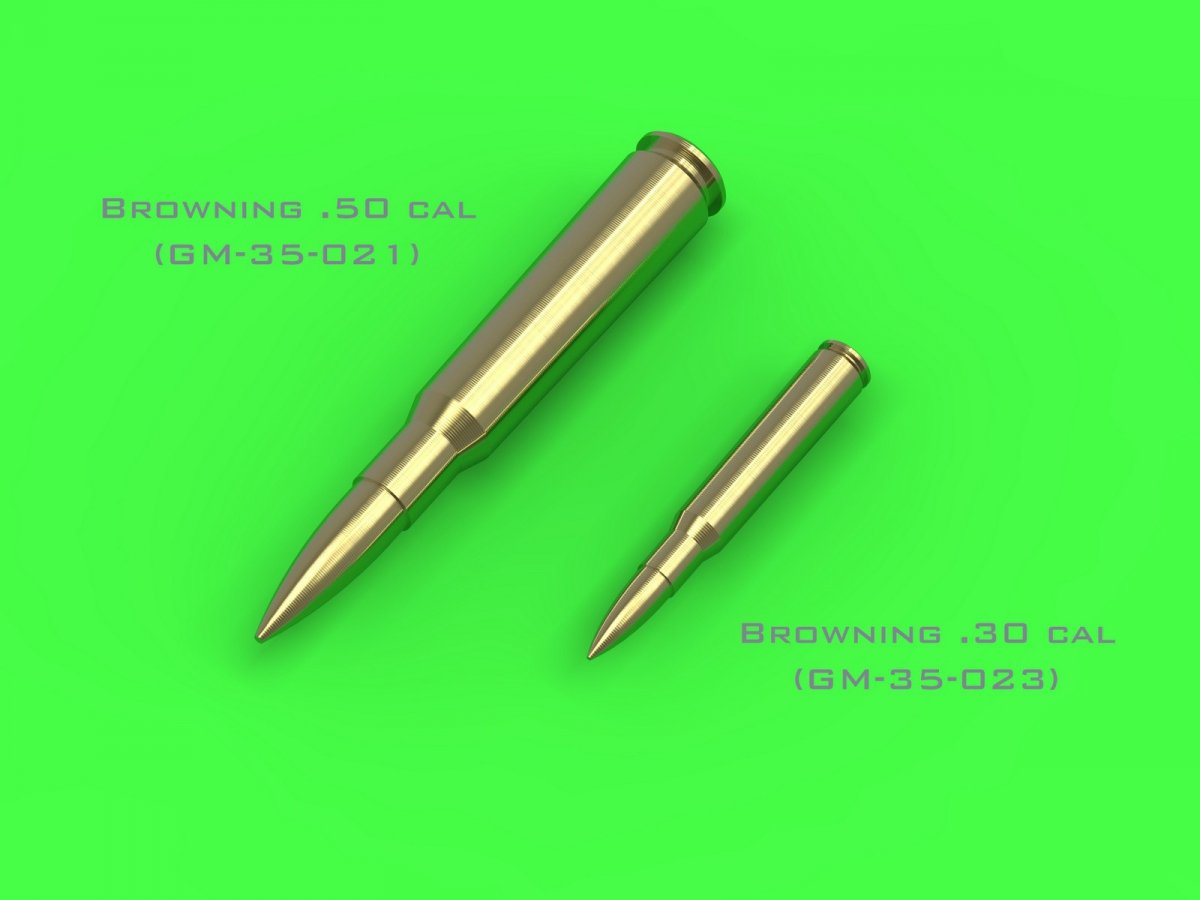 Master GM-35-023 M1919 Browning .30 caliber (7.62mm) - cartridges (25 pieces) 1/35 – imagen 2