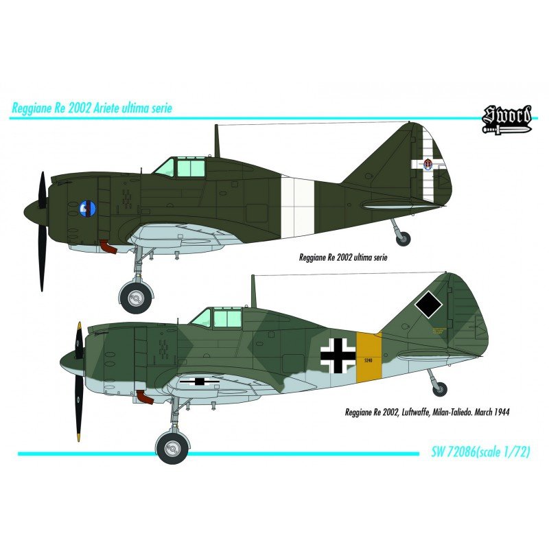 Sword 72086 Reggiane Re-2002 Bis 1/72 – image 2