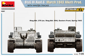Mini Art 35367 StuG III Ausf. G March 1943 Alkett Prod. WITH WINTER TRACKS. INTERIOR KIT 1/35 – imagen 4