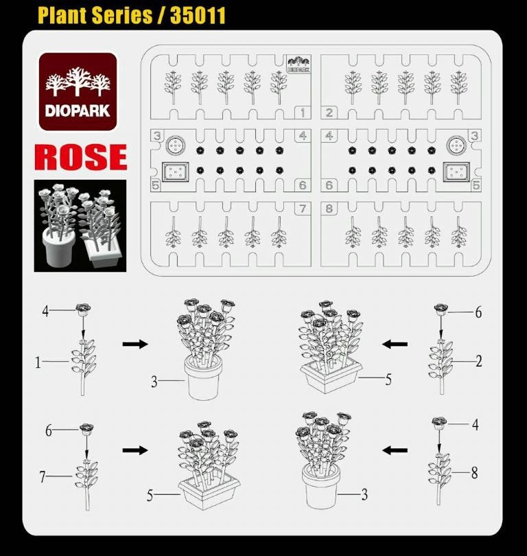 Diopark 35011 Roses (80pcs) 1/35 – image 2