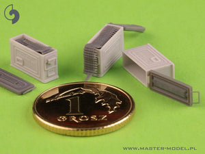 Master GM-35-090 M1 Ammo Boxes for Browning M1919 Rifle .30cal (7.62mm) (6 pcs.) - OPEN 1/35 – image 2
