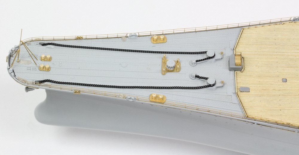 Pontos 37025FN IJN Musashi 1944 Detail up set Advanced Hinoki Tone Deck 1/350 – imagen 4