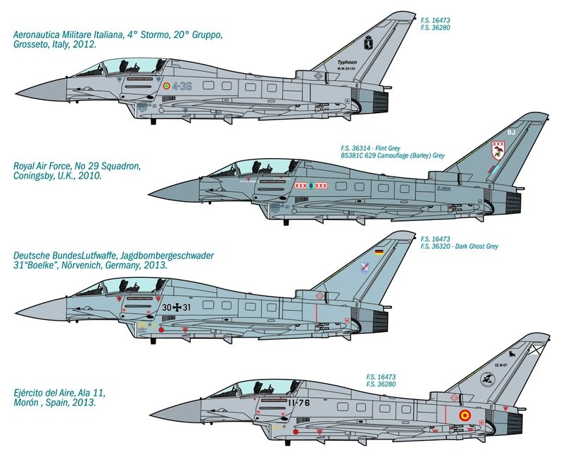Italeri 1340 EF 2000 Typhoon IIB 1/72 – Bild 2