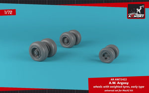 Armory Models AW72422 AW Argosy wheels w/ weighted tires, early version 1/72 – image 2