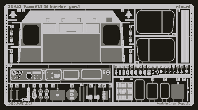 Eduard 35622 Faun SLT 56 interior (TRUMPETER) 1/35 – image 2