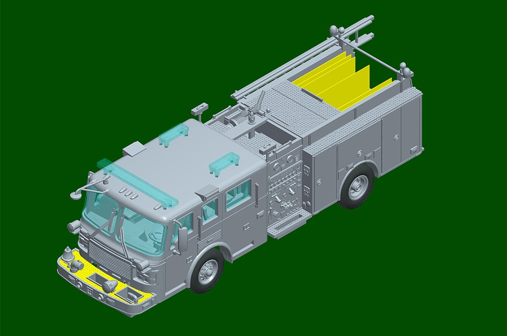 Trumpeter 07445 American LaFrance Eagle Fire Pumper 1/72 – image 11