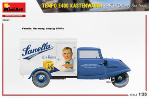 MiniArt 38047 TEMPO E400 KASTENWAGEN 3-WHEEL DELIVERY BOX TRACK 1/35 – image 15