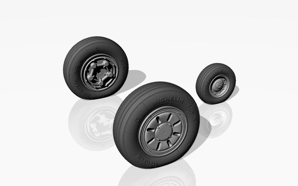 Armory Models AW48314 F-22 Raptor wheels w/ weighted tires 1/48 – Bild 5