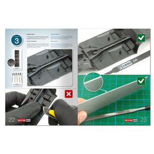 AMMO of Mig Jimenez 6605 SOLUTION BOOK 29 - BEGINNERS: How to Assemble Scale Models (Multilingual)