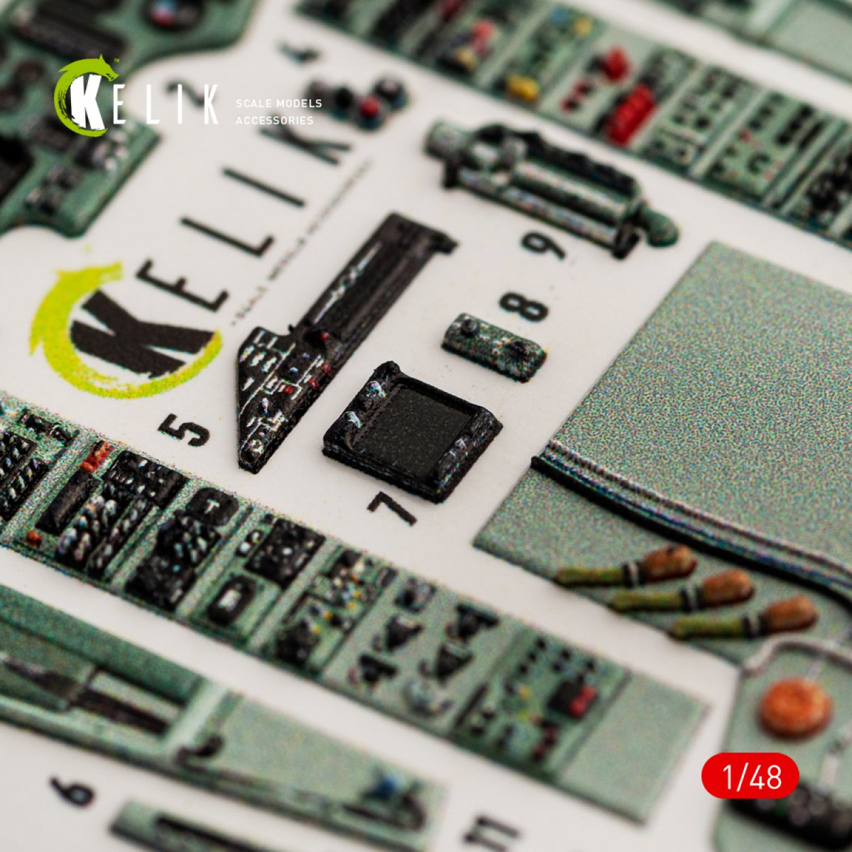 KELIK K48051 SU-27 FLANKER INTERIOR 3D DECALS FOR GWH KIT 1/48 – image 3