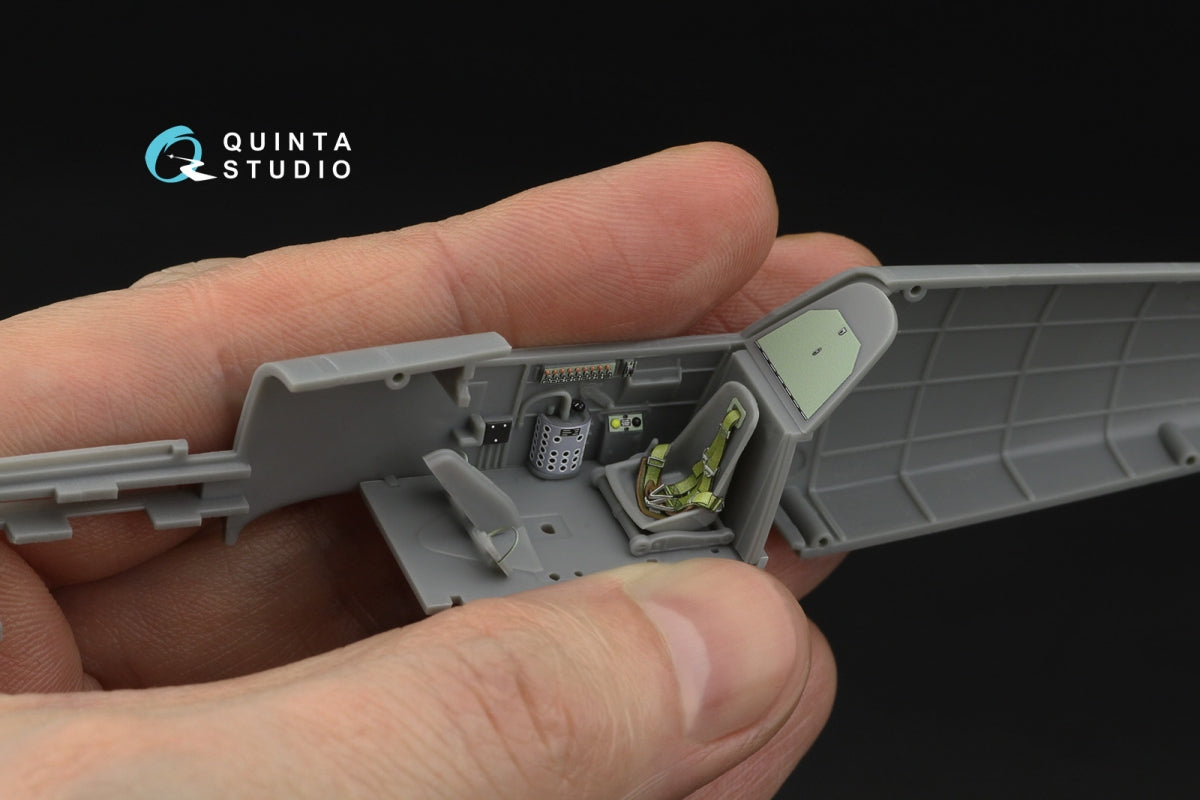 Quinta Studio QD48532 Bf 109E-3/4 3D-Printed &amp;amp; colored Interior on decal paper (HobbyBoss) 1/48 – image 9